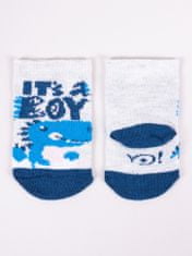 YOCLUB Chlapecké bavlněné ponožky 6-pack SKA-0123C-AA00 vícebarevné - Yoclub 6-9m