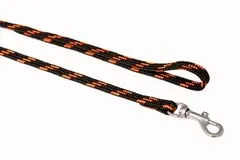 BAFPET Vodítka popruhová NYLON, černo-barevné Barva: Oranžová, Rozměr: 10mm x 130cm 18202