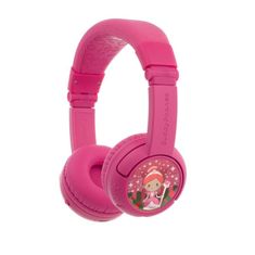 BuddyPhones Play+ dětská bluetooth sluchátka s mikrofonem, růžová