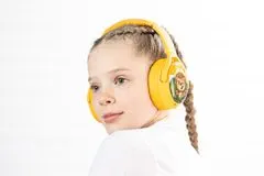 BuddyPhones Cosmos+ dětská bluetooth sluchátka s odnímatelným mikrofonem, žlutá