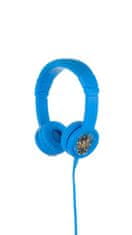 BuddyPhones Explore+ dětská drátová sluchátka s mikrofonem, světle modrá