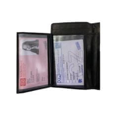 Dailyclothing Dámská kožená peněženka - černá 4471