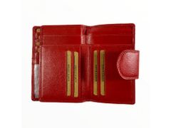 Dailyclothing Dámská kožená peněženka - červená SN02