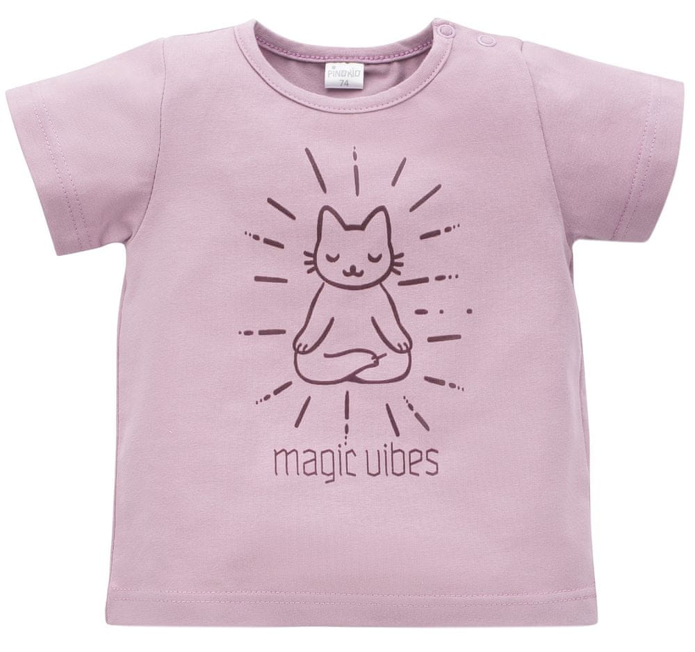 PINOKIO dívčí tričko Magic Vibes 1-02-2209-32 růžová 92