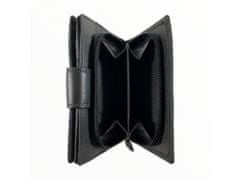 Dailyclothing Dámská kožená peněženka - černá SN07