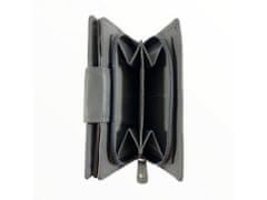 Dailyclothing Dámská kožená peněženka - šedá SN02