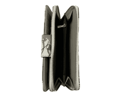 Dailyclothing Dámská peněženka s květinami - černá P410