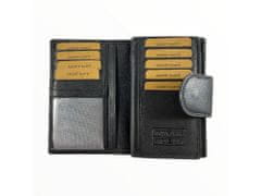 Dailyclothing Dámská kožená peněženka - černá SN02