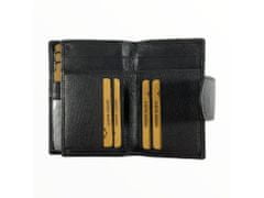 Dailyclothing Dámská kožená peněženka - černá SN02