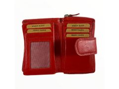 Dailyclothing Dámská kožená peněženka - červená SN08