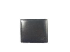 Dailyclothing Prostorná kožená peněženka - černá F - 07