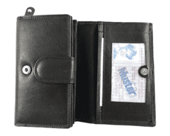 Dailyclothing Dámská kožená peněženka černá 2240