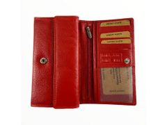 Dailyclothing Dámská kožená peněženka - červená SN04
