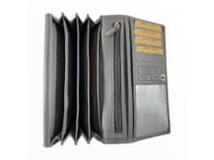 Dailyclothing Dámská kožená peněženka - šedá SN04