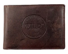 Wild Kožená peněženka - hnědá 4383