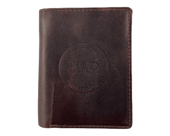 Wild Kožená peněženka - hnědá 4382