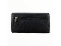 Dailyclothing Dámská kožená peněženka - černá SN04