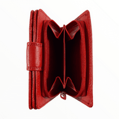 Dailyclothing Dámská kožená peněženka - červená SN07