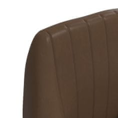 Vidaxl Barové židle 2 ks tmavě hnědé umělá kůže