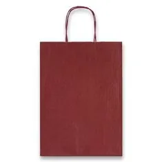 Dárková taška Allegra 260 x 120 x 360 mm, velikost M tm. červená, M