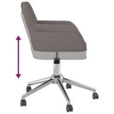 shumee Otočná kancelářská židle tmavě šedá textil