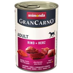 Animonda Konzerva Gran Carno hovězí + srdce - 400 g
