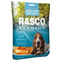 RASCO Pochoutka Premium proužky sýru obalené kuřecím masem - 230 g