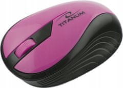 Titanum Bezdrátová myš Rainbow TM114P 1000 DPI růžová