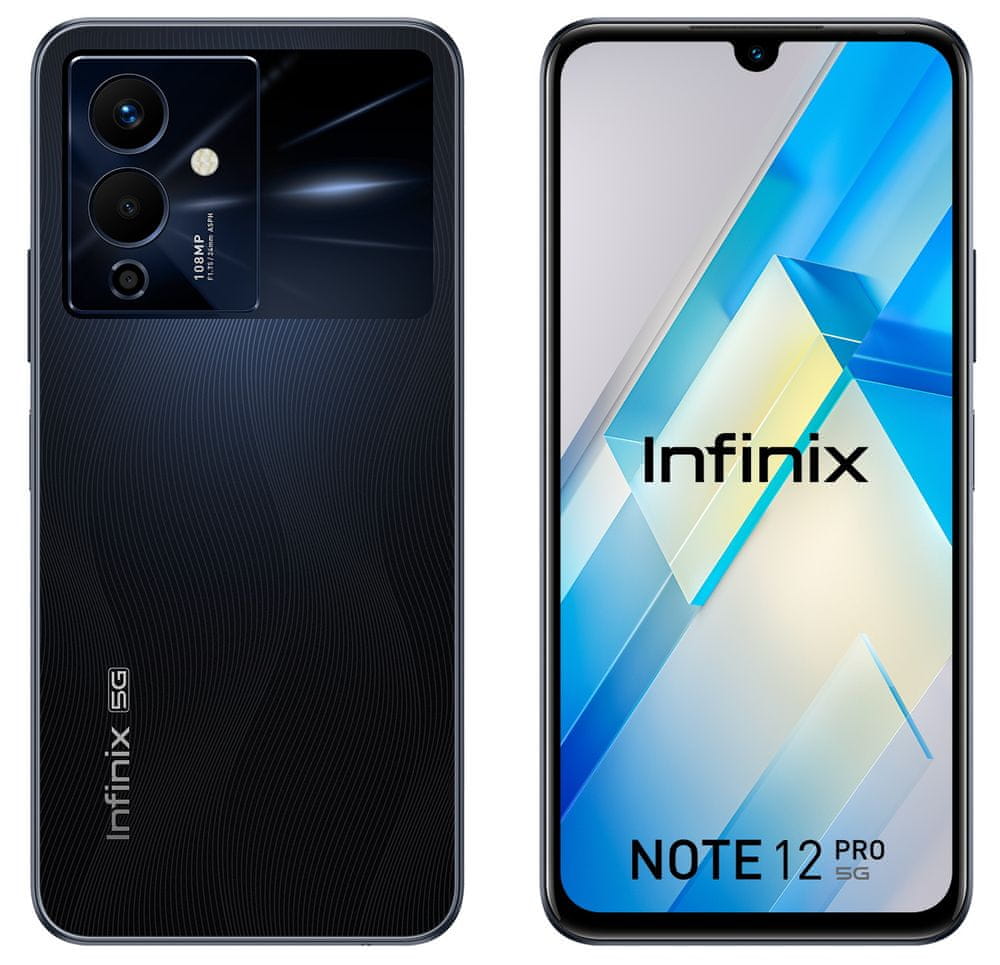 Infinix Note 12 PRO 5G 8GB/128GB Force Black - zánovní