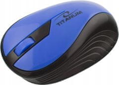 Titanum Bezdrátová myš Rainbow TM114B 1000 DPI černá/modrá