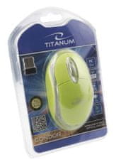 Titanum Bezdrátová myš Condor TM120G 3D 1000 DPI zelená