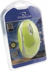 Titanum Bezdrátová myš Condor TM120G 3D 1000 DPI zelená