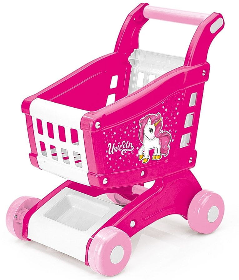 DOLU Dětský nákupní vozík jednorožec