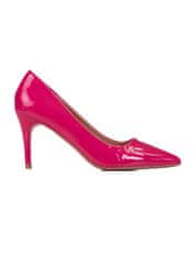 Amiatex Jedinečné lodičky dámské růžové na jehlovém podpatku + Ponožky Gatta Calzino Strech, odstíny růžové, 37