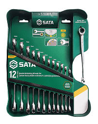 SATA Sata Dvojité ráčnové klíče Sada 13 kusů + klíč X-Beam