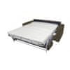 STELA - Rozkládací pohovka na každodenní spaní, hnědá, šířka matrace 160 CM