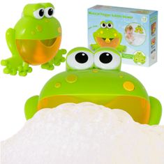 Aga Pěnová hračka do koupele s generátorem bublinek žába