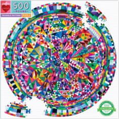 eeBoo  Kulaté puzzle Trojúhelníky 500 dílků