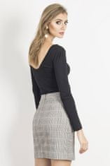 Ivon Dámská sukně model 142711 - Wow Point šedá/kostka 40