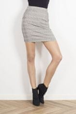 Ivon Dámská sukně model 142711 - Wow Point šedá/kostka 40