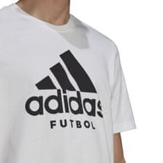 Adidas Tričko FUTBOL Logo white Velikost: L