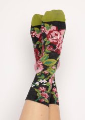 Blutsgeschwister The secret rose garden - barevné bavlněné ponožky Blutsgeschwister Velikost: ONE SIZE