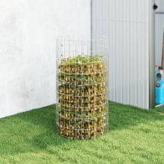 shumee vidaXL Zahradní kompostér, Ø50x100 cm, pozink