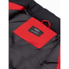 OMBRE Pánská vesta prošívaná ALPIN červená MDN20680 S-M