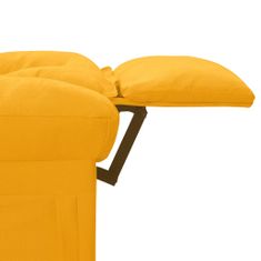Vidaxl Elektrické masážní polohovací křeslo žluté textil