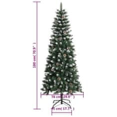 Greatstore Umělý vánoční stromek se stojanem zelený 180 cm PVC
