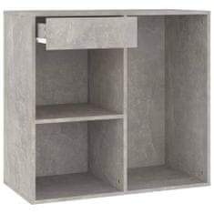Greatstore Kosmetická skříňka betonově šedá 80x40x75 cm kompozitní dřevo