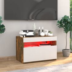 Vidaxl TV skříňka s LED osvětlením kouřový dub 60 x 35 x 40 cm