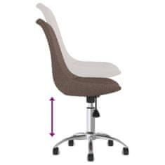 Vidaxl Otočná kancelářská židle taupe textil