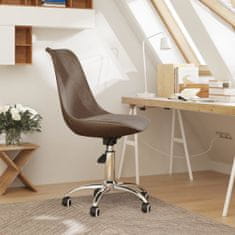 Vidaxl Otočná kancelářská židle taupe textil
